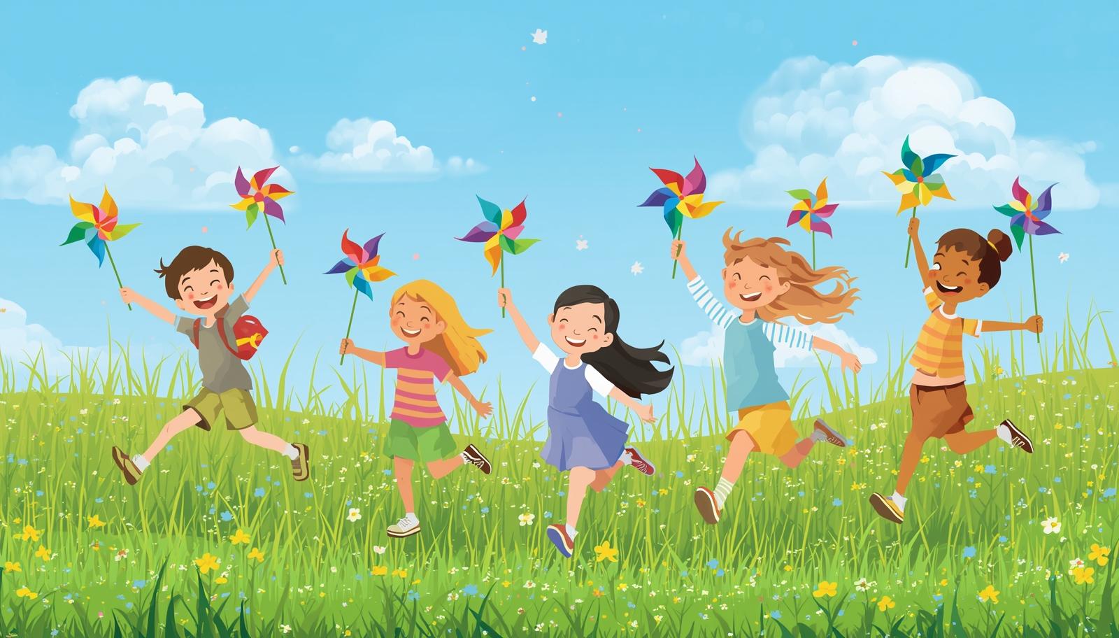 전통놀이 바람개비와 기류의 원리