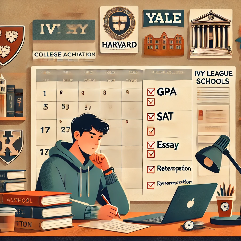 명문대 합격을 준비하는 모습