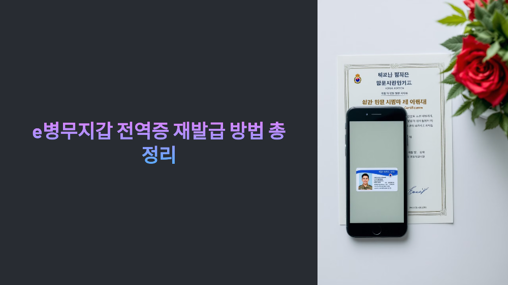 e병무지갑 전역증 재발급 방법 총정리 실물 vs 디지털, 차이점부터 신청 팁까지