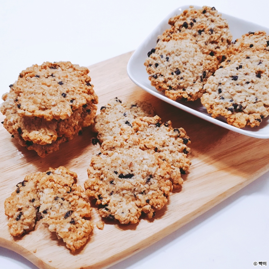 다이어트-간식-아몬드-오트밀-쿠키-만들기