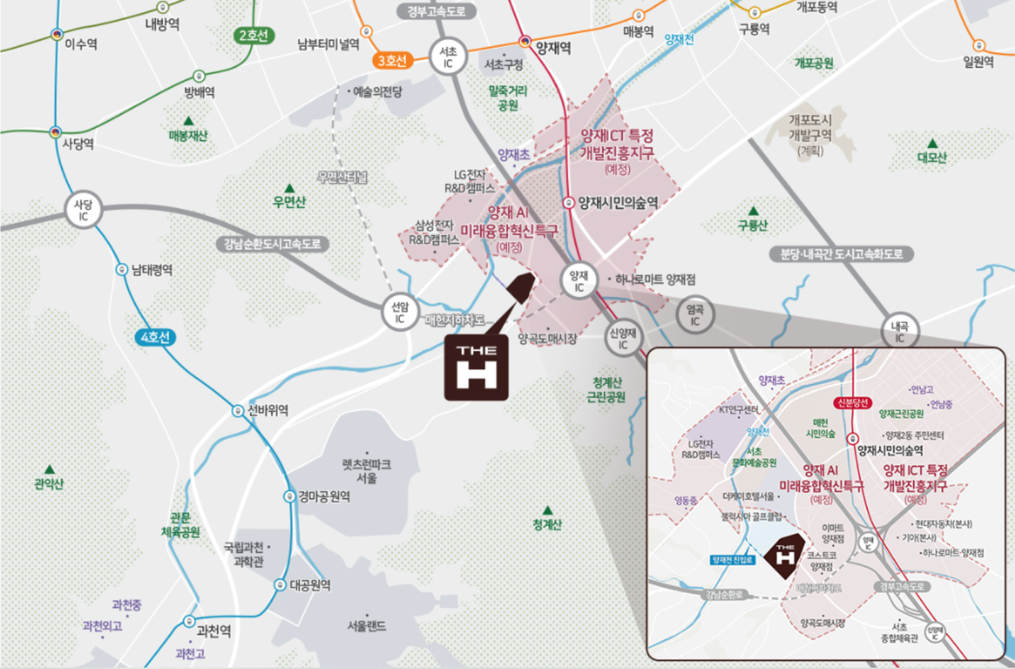 디에이치 아델스타 위치도