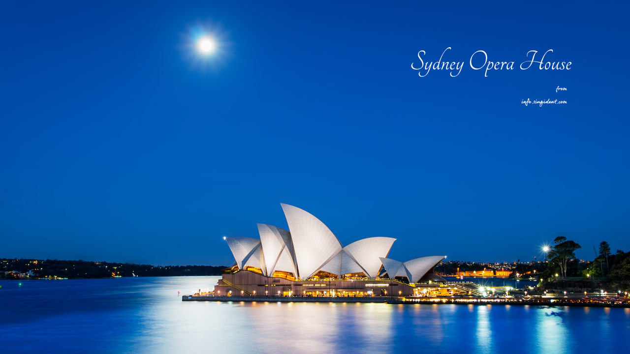 07 시드니 오페라 하우스 C - Sydney Opera House 도시야경배경화면