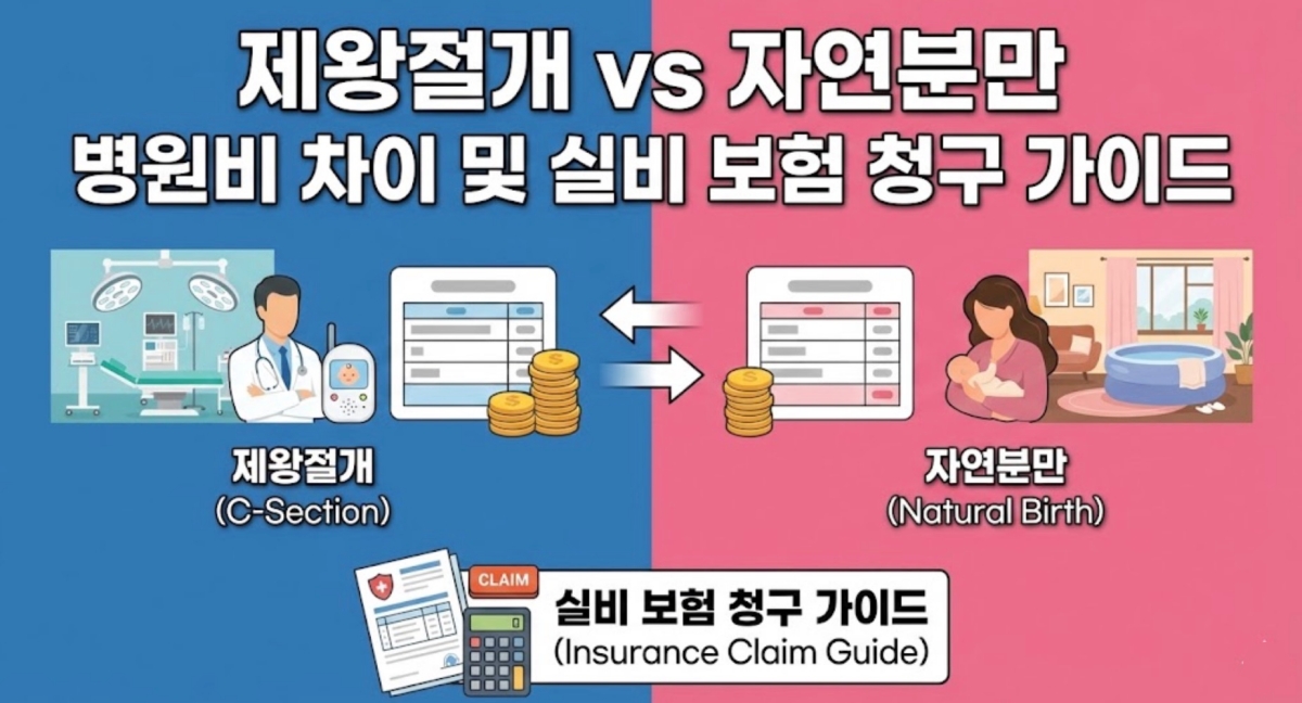 제왕절개-자연분만-병원비