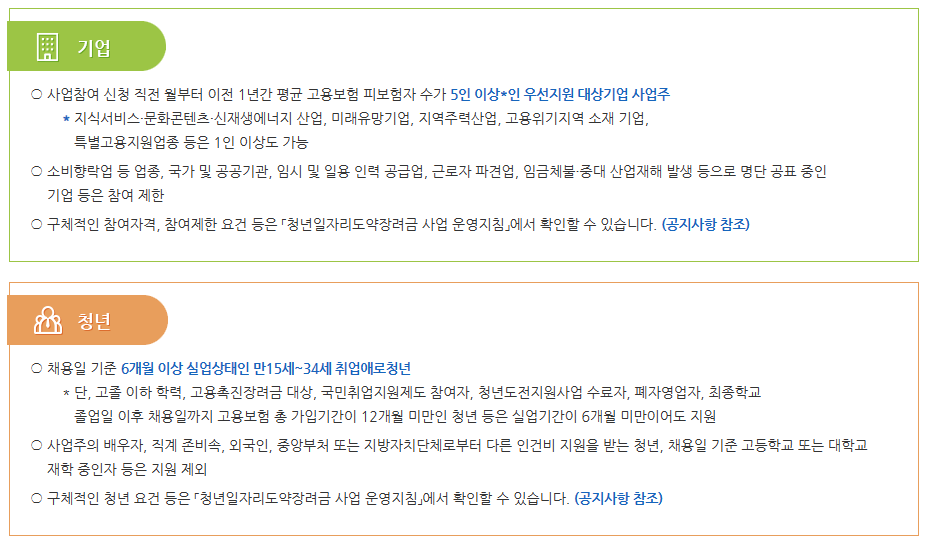청년일자리도약장려금 신청