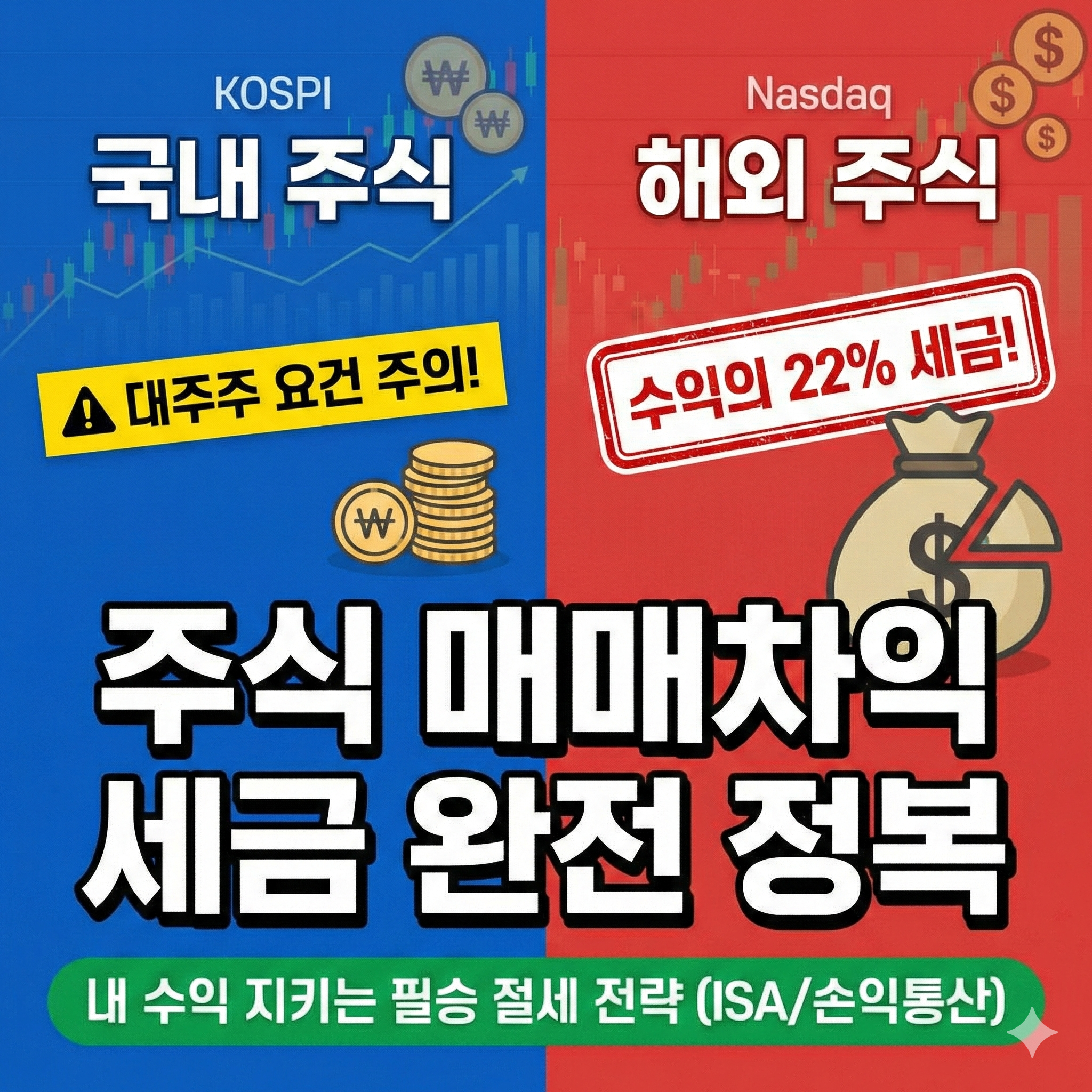 주식 매매차익 세금 완벽 가이드 ❘ 국내 및 해외 주식 절세 전략과 신고 방법