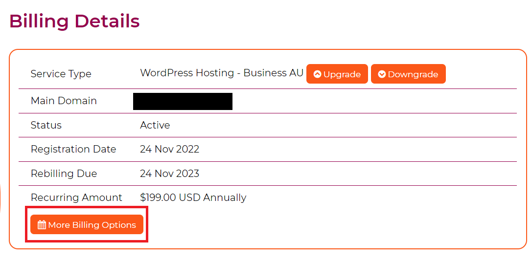 Billing Details