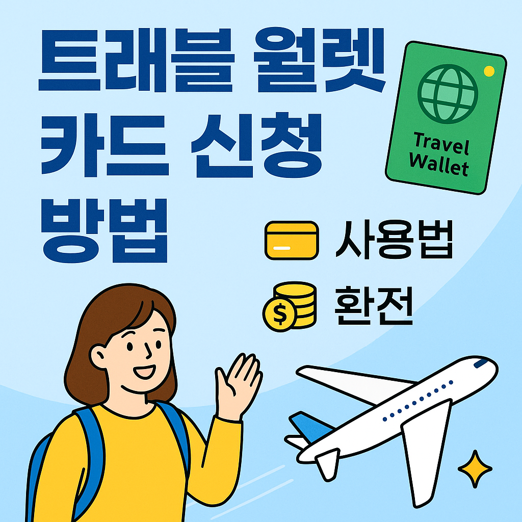 트래블 월렛 카드 신청 방법 (사용법, 환전)