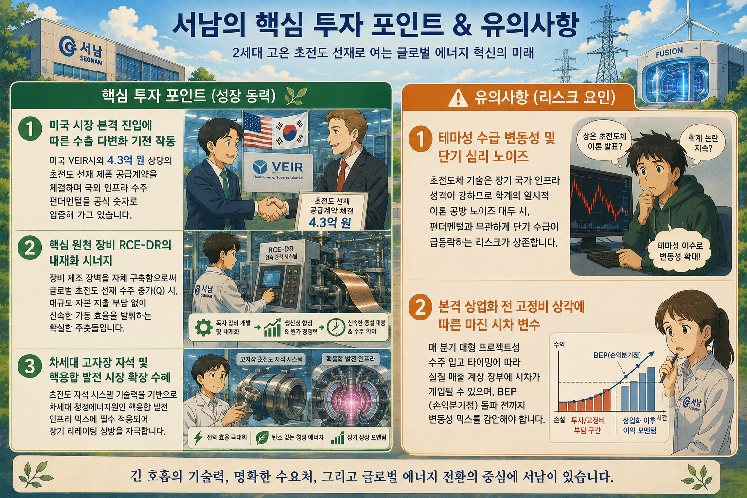서남의 핵심 투자 포인트 / 서남 투자 시 유의사항
