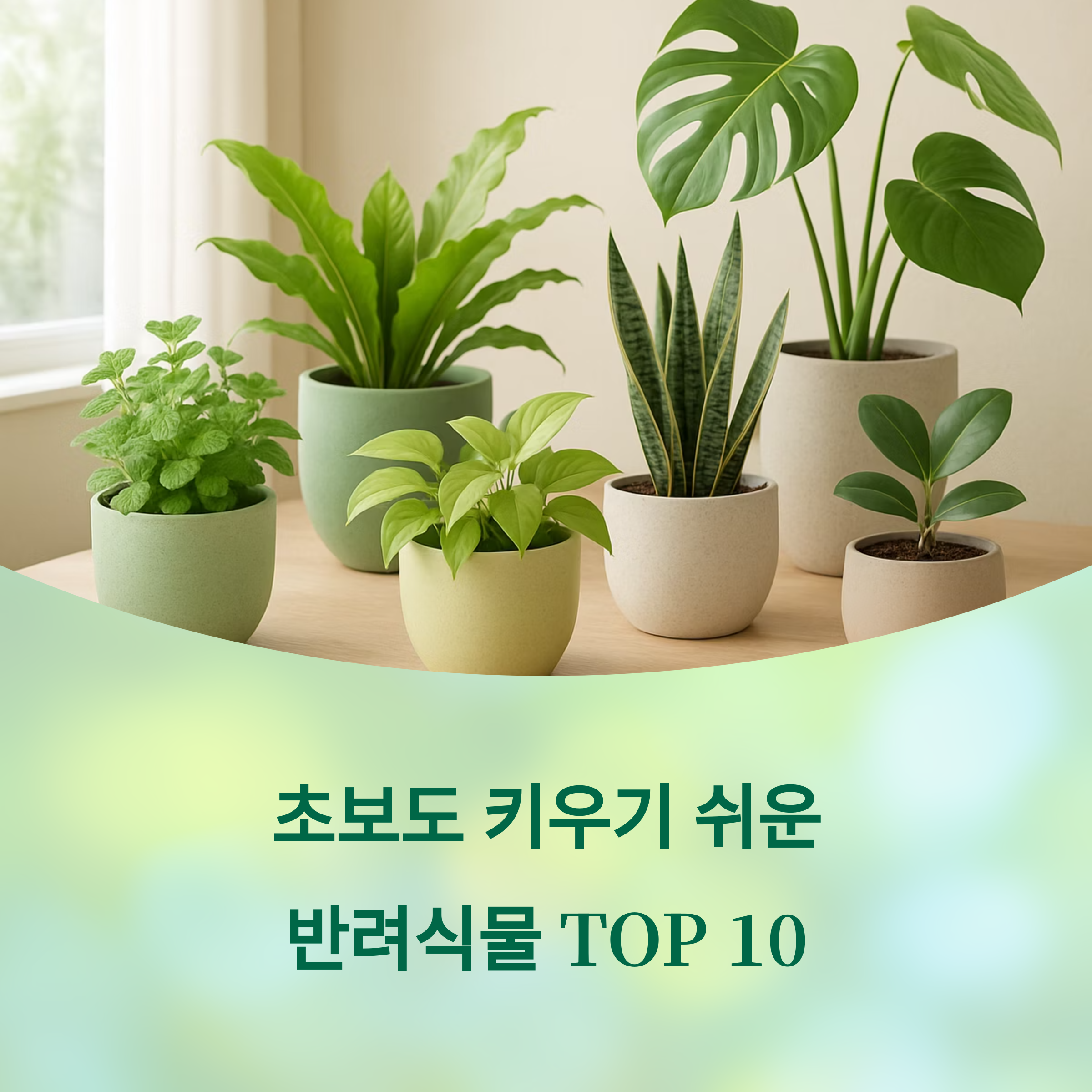 초보도 키우기 쉬운 반려식물 10