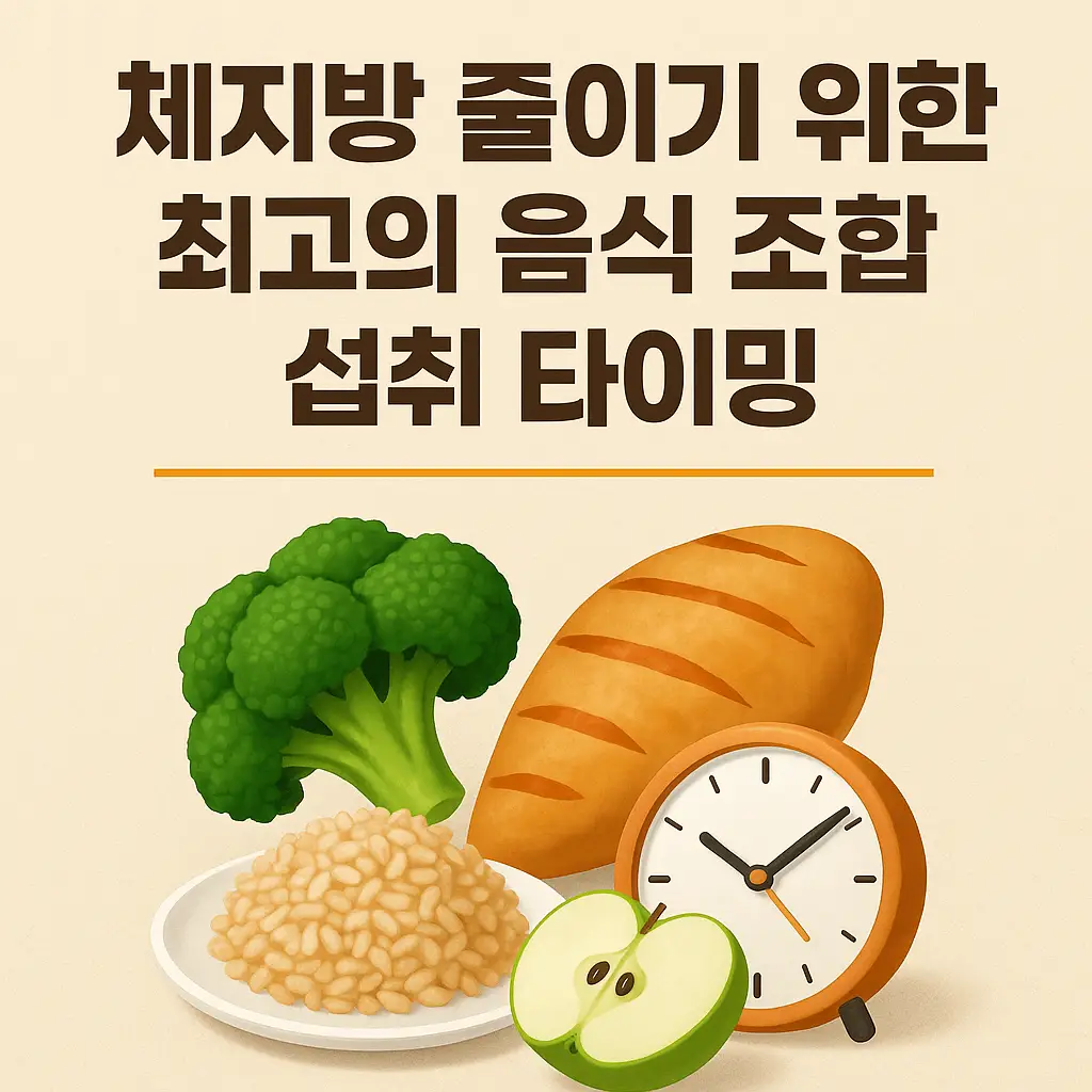 체지방 줄이기 위한 최고의 음식 조합과 섭취 타이밍