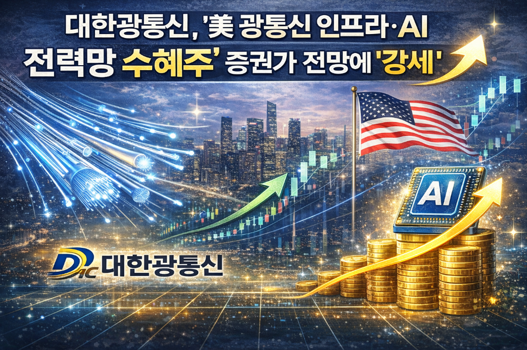 대한광통신 주가 강세, 미국 AI 전력망 수혜주로 급부상한 이유