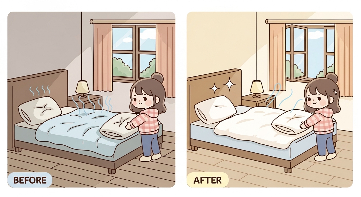 침구 냄새 (원인 분석, 건조 관리, 실전 루틴)