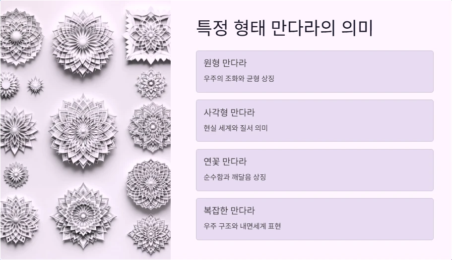 특정 형태 만다라의 의미