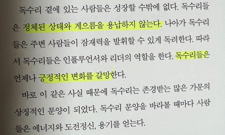 독수리-긍정적-변화