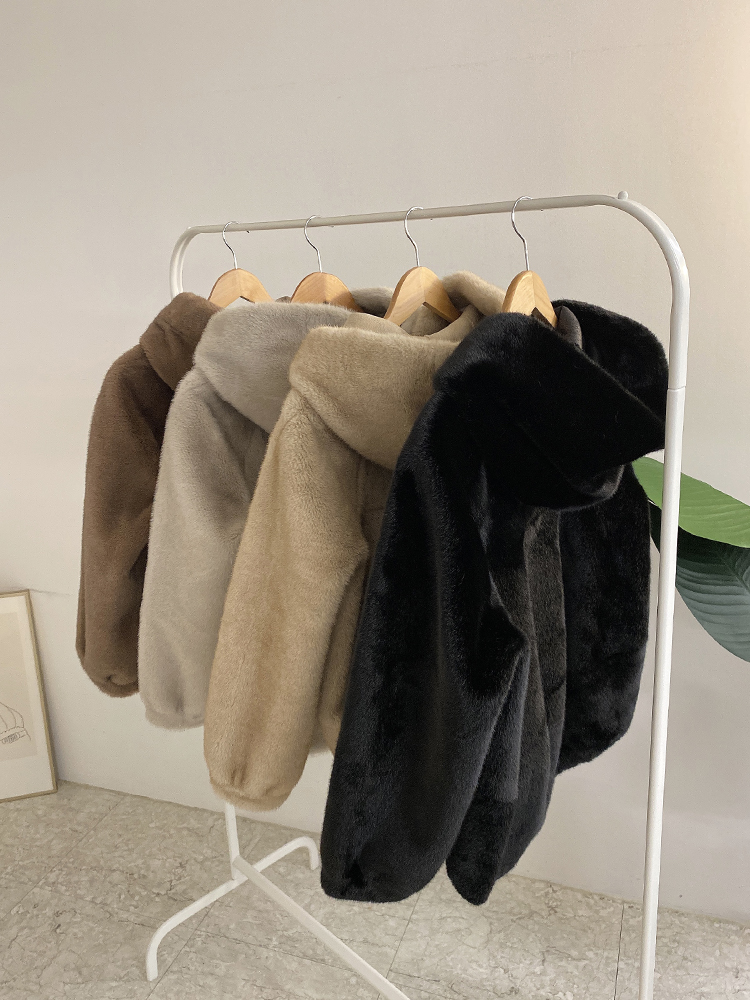 물류 전 취향맞춤 에코퍼 무스탕 겨울 후드 자켓