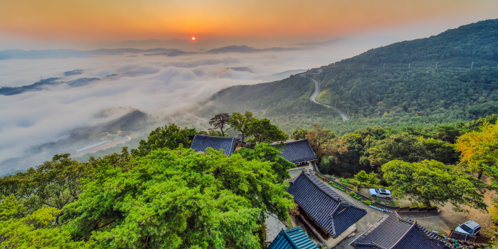 산청 정취암 일출