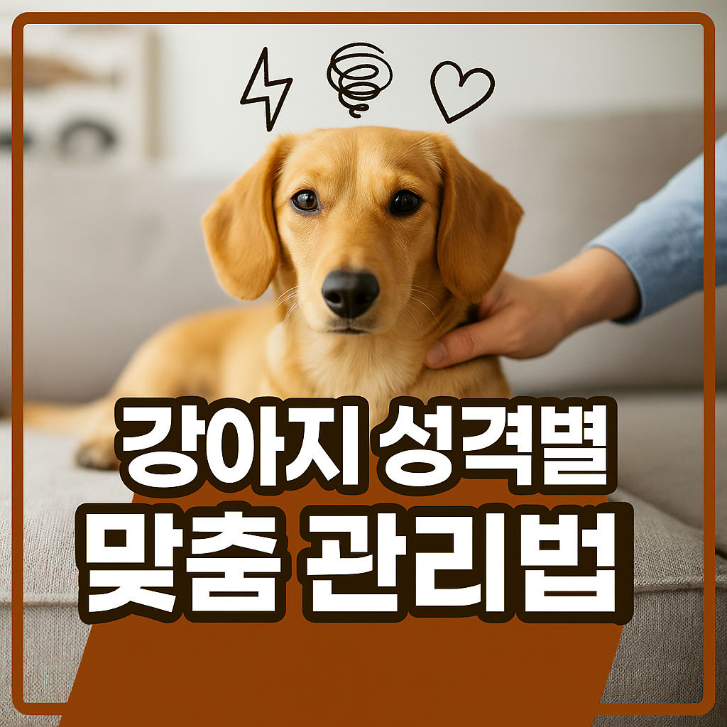 강아지 성격별 맞춤 관리법