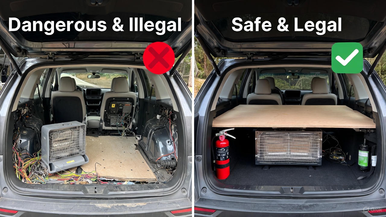 차박 캠핑 관련 사진