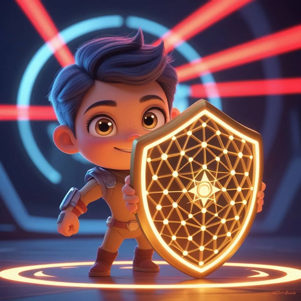 포스트 양자암호 시대: 양자컴퓨터의 기존 암호에 대한 위협을 막아내는 PQC를 상징적으로 나타낸 이미지.