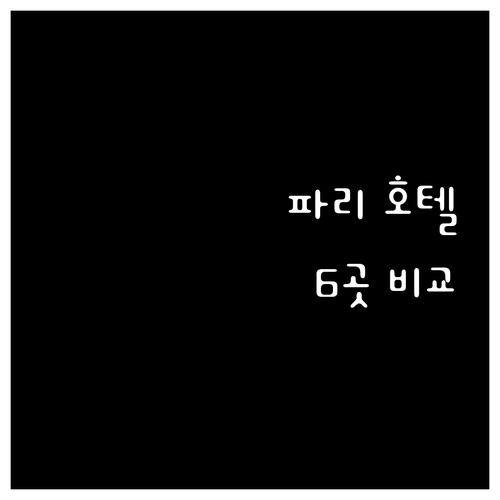 파리 호텔 선택 고민 끝 6곳의 솔직