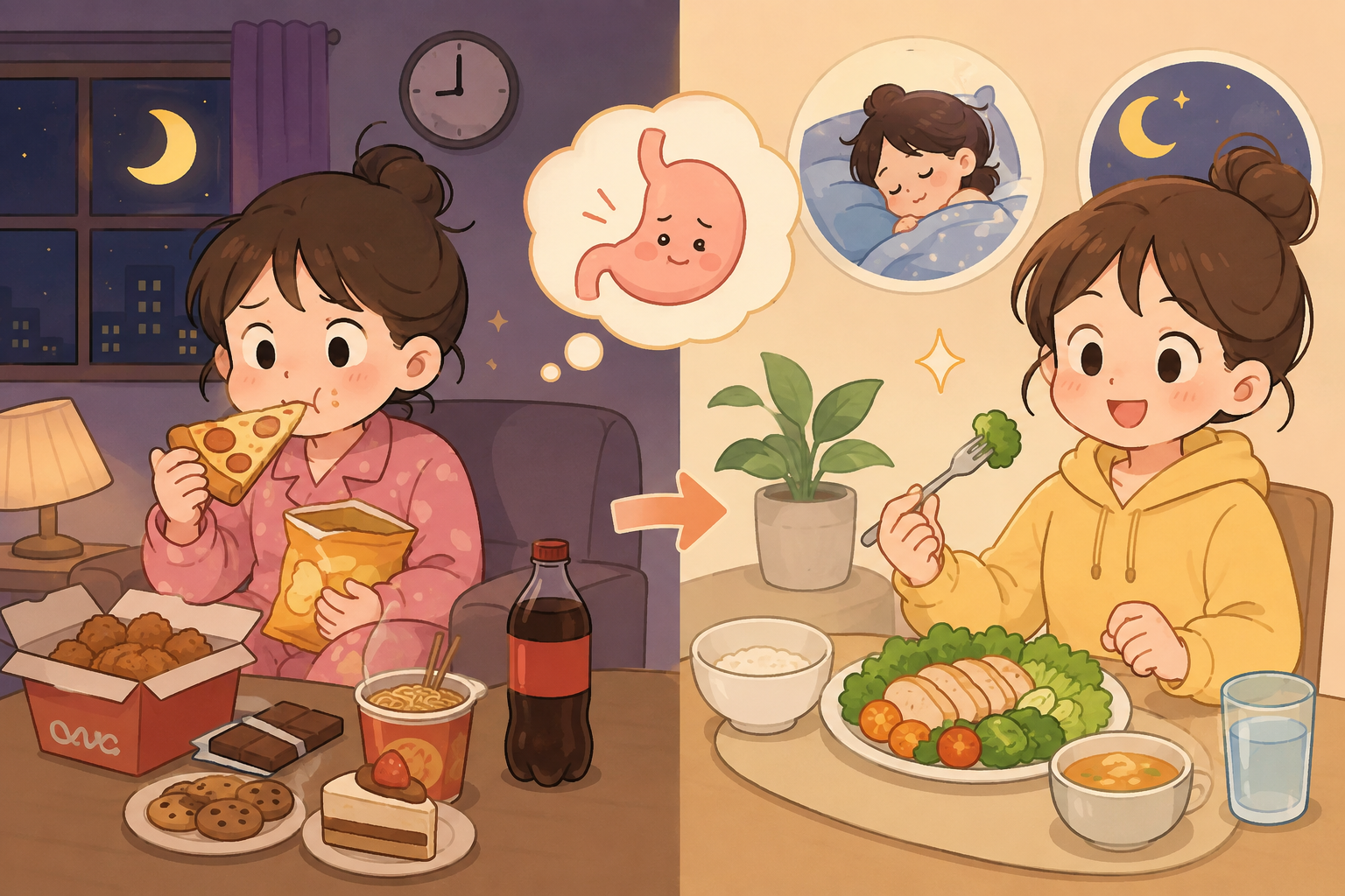 야식이 살찌는 이유