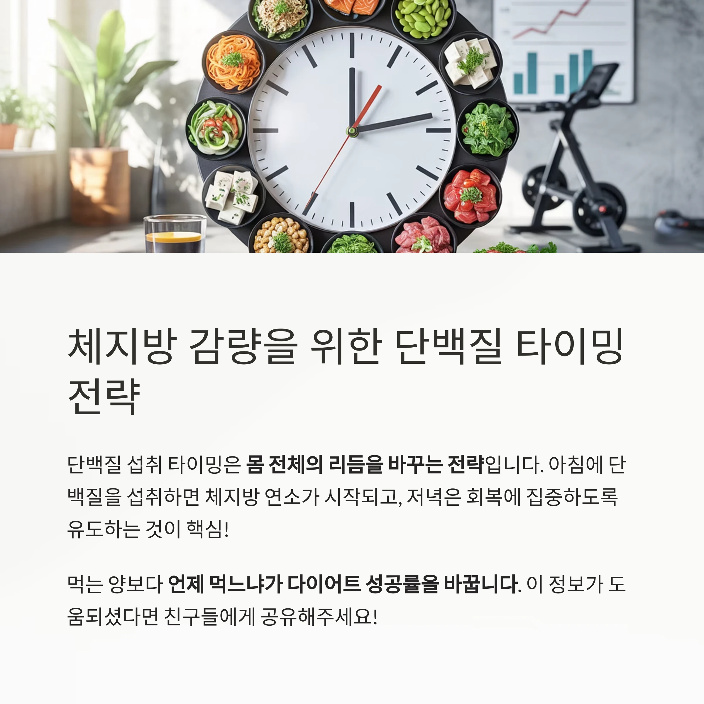 단백질 섭취 타이밍
