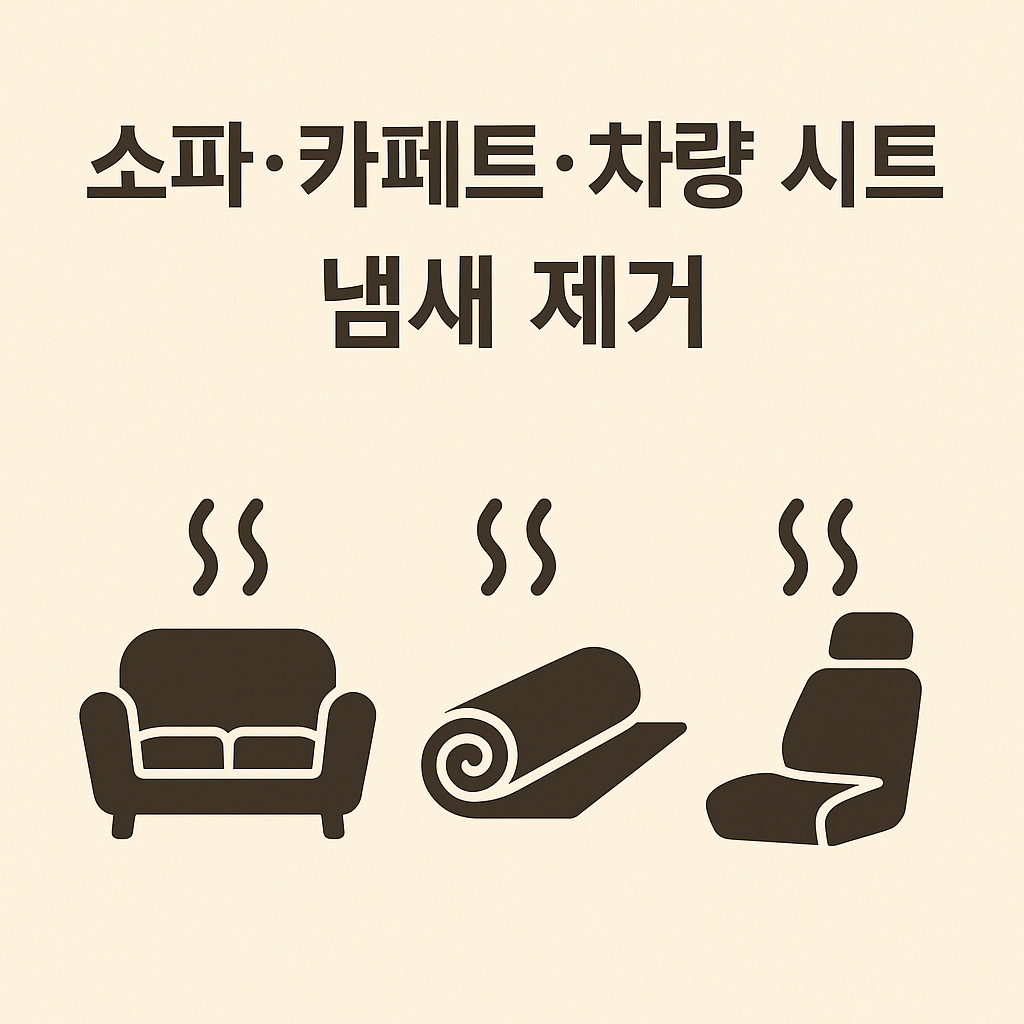 소파·카페트·차량 시트 냄새 제거 방법 (2025년 최신)