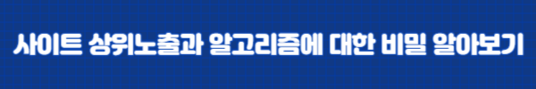 사이트 상위노출과 알고리즘에 대한 비밀 알아보기