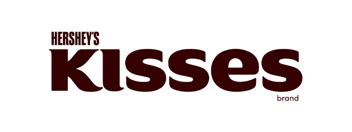 kisses chocolate brand logo image