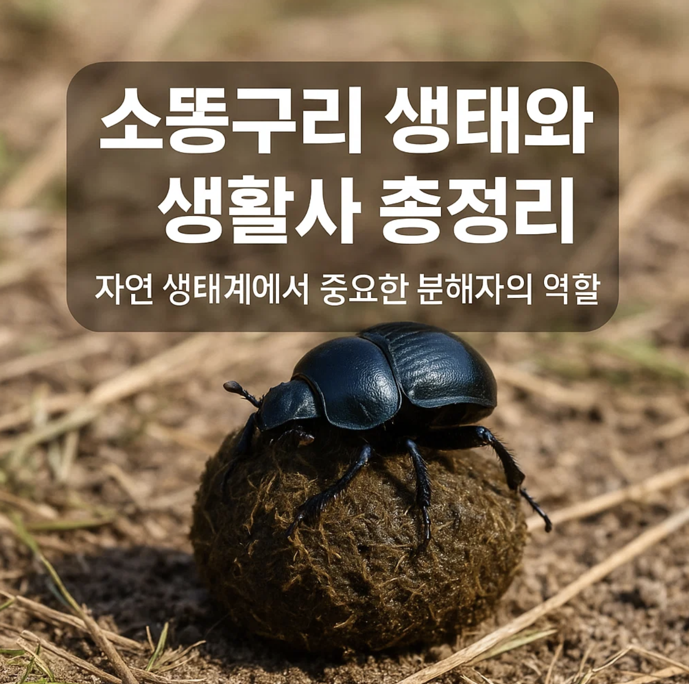 소똥구리 생태와 생활사 총정리, 자연 생태계에서 중요한 분해자의 역할