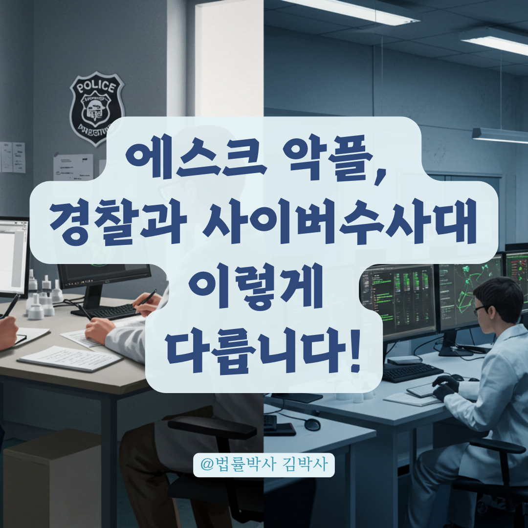 에스크 악플 수사 가능할까? 경찰과 사이버수사대 대응법 비교.