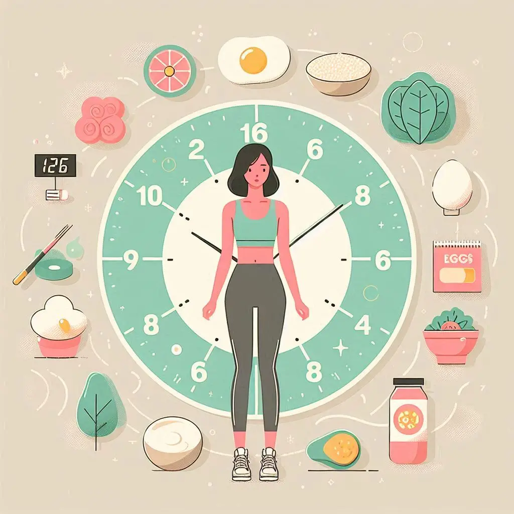 간헐적 단식을 하는 여성