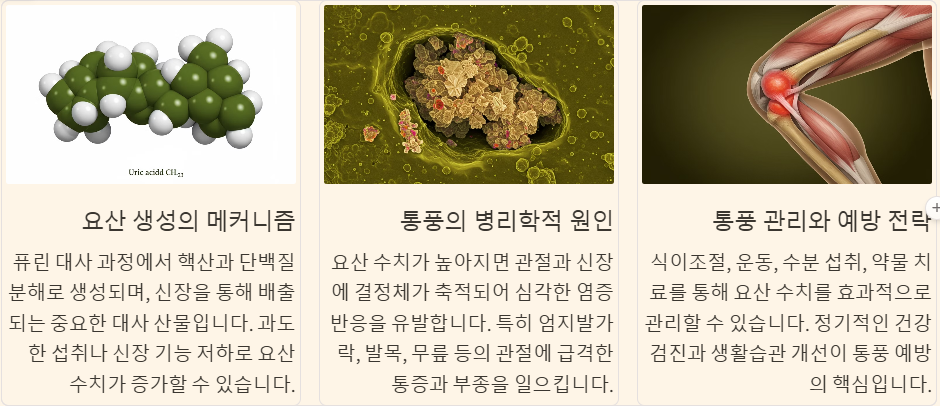 요산 수치와 통풍