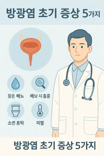 방광염 초기 증상 5가지와 병원 방문 시기 완벽 가이드