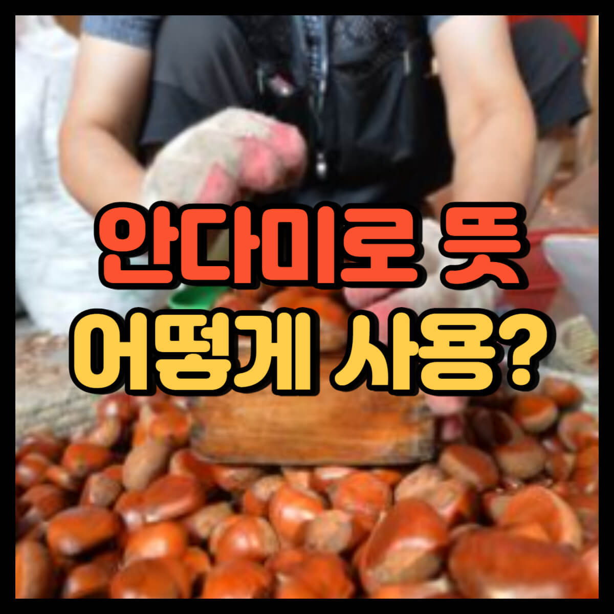 안다미로 뜻