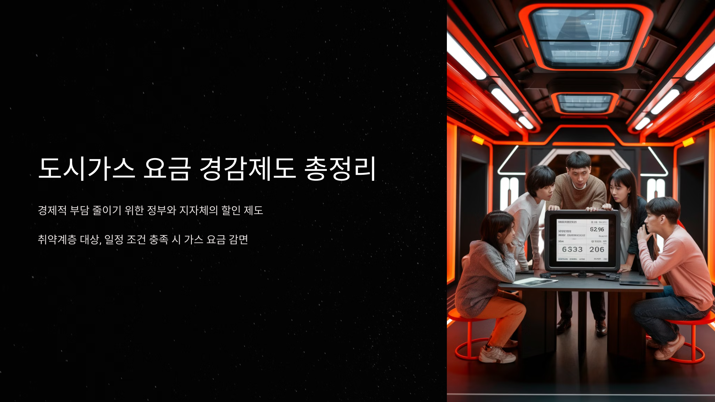 도시가스 요금 경감제도 총정리