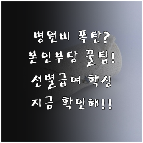 병원비 진료기준 초과 시 본인부담 비..