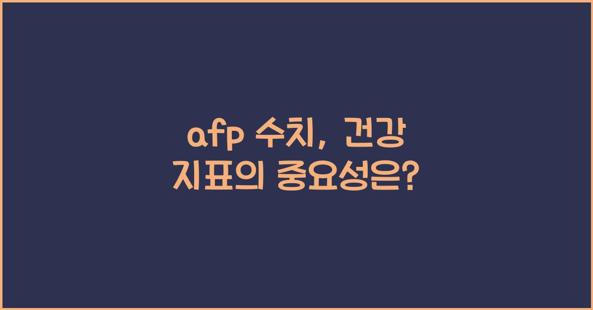 afp 수치