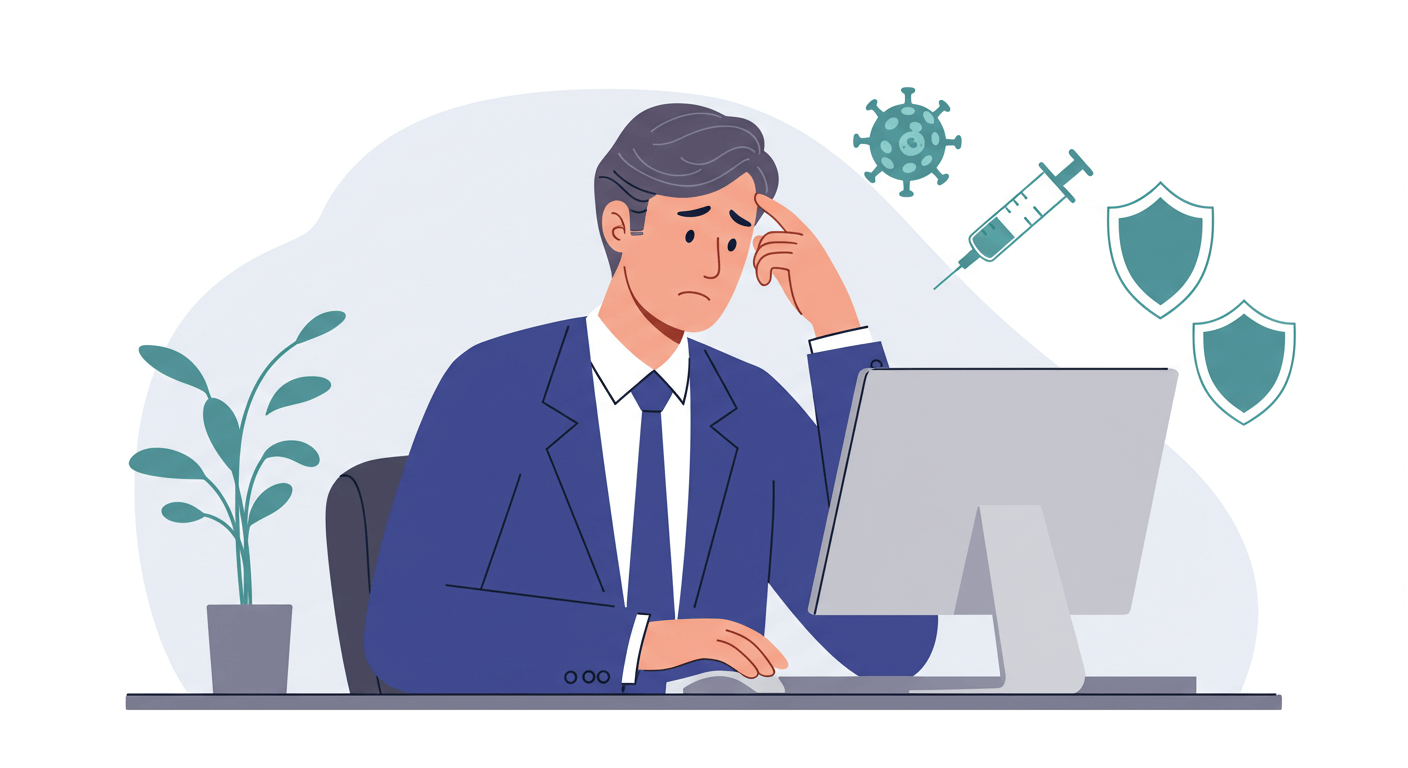 40대 직장인, 코로나 백신 부작용 어떻게 대응할까