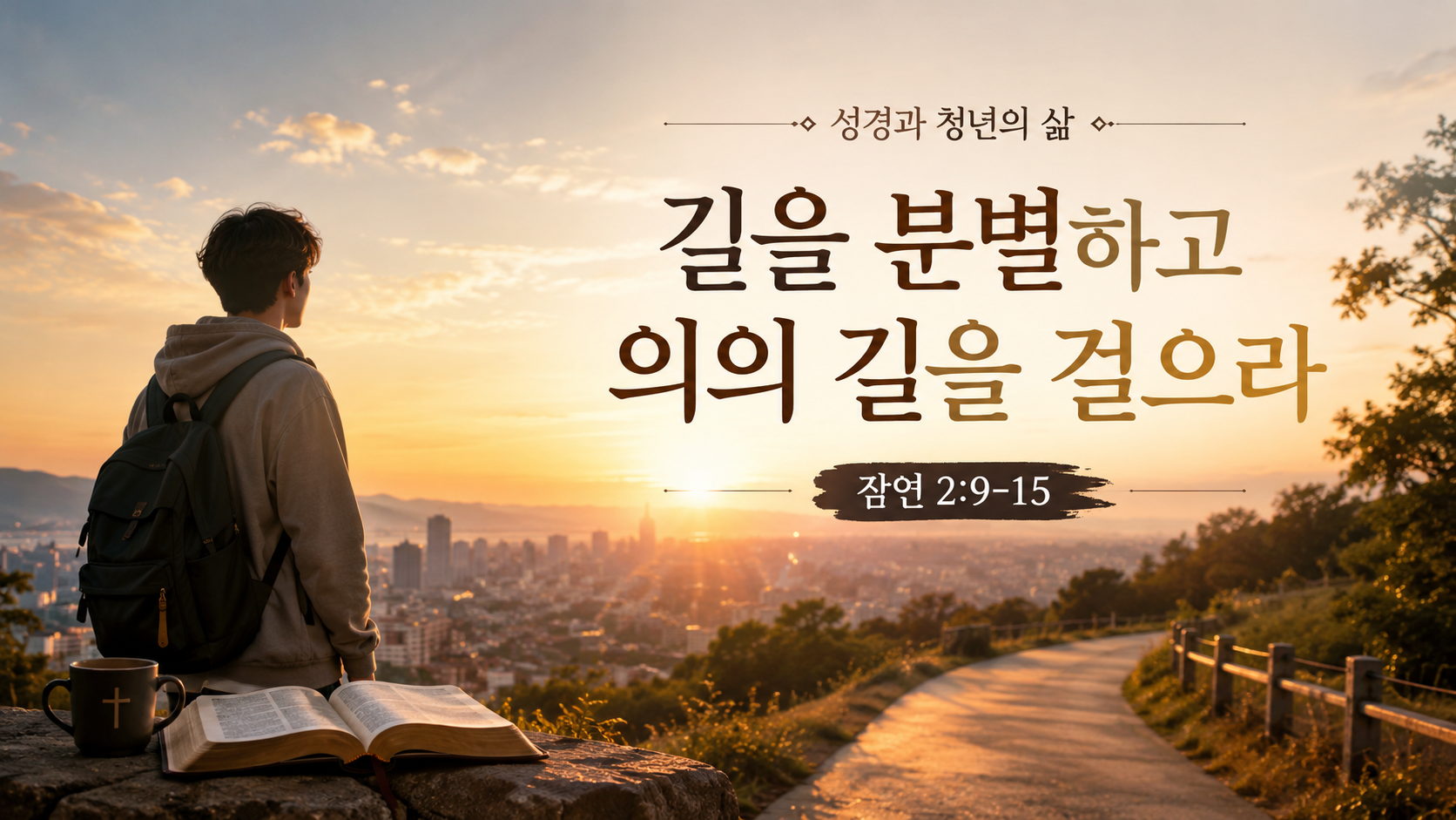 성경과 청년의 삶 - 길을 분별하고 의의 길을 걸으라(잠 2:9-15)