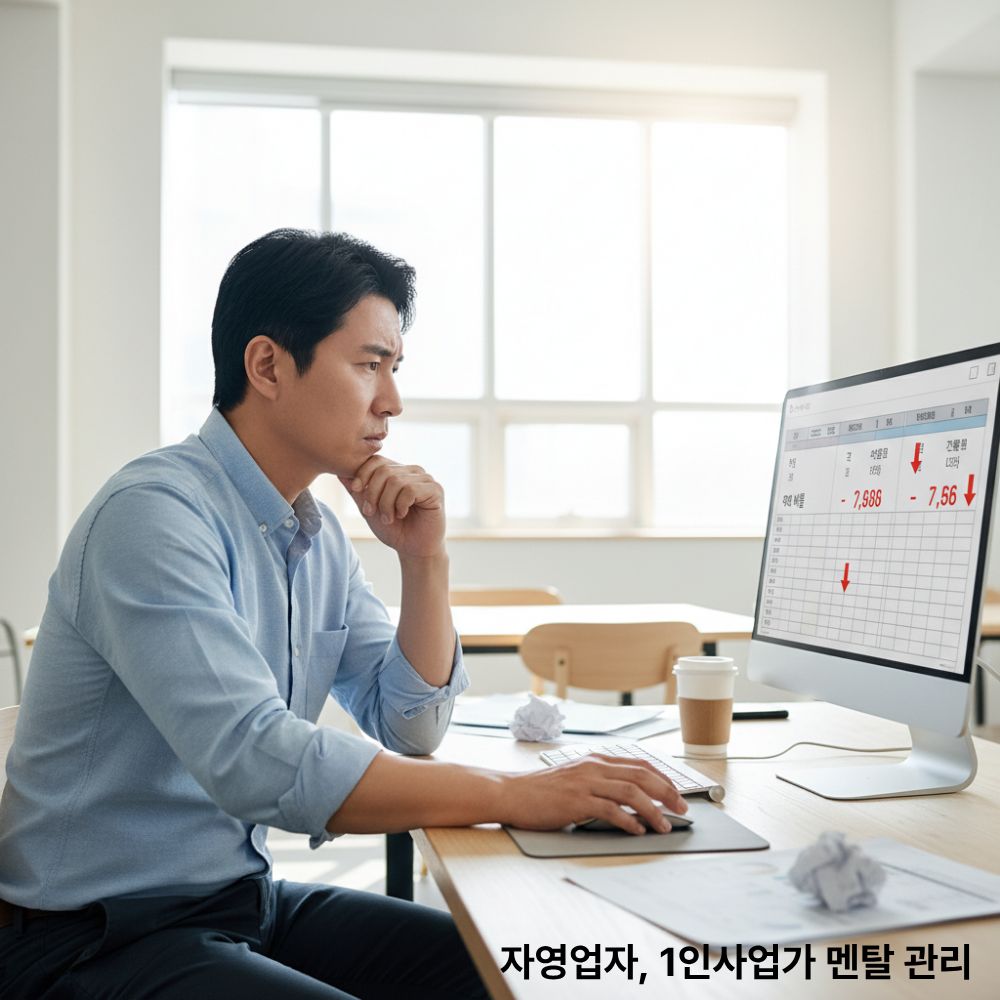 자영업자, 1인사업가, 멘탈관리, 마음, 일, 구조