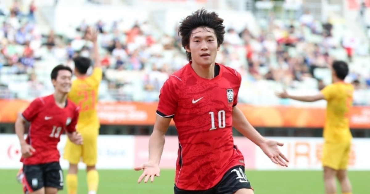 한국 중국 2-1 역전승