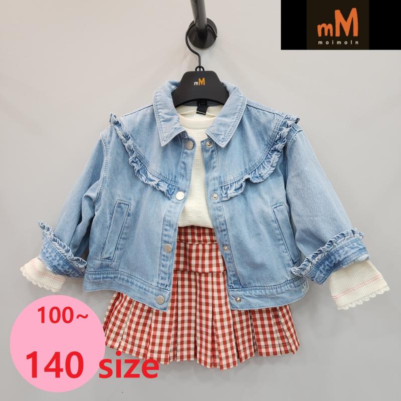 모이몰른청자켓 봄 아기청자켓 블랑요크프릴데님재킷 토들러 여아