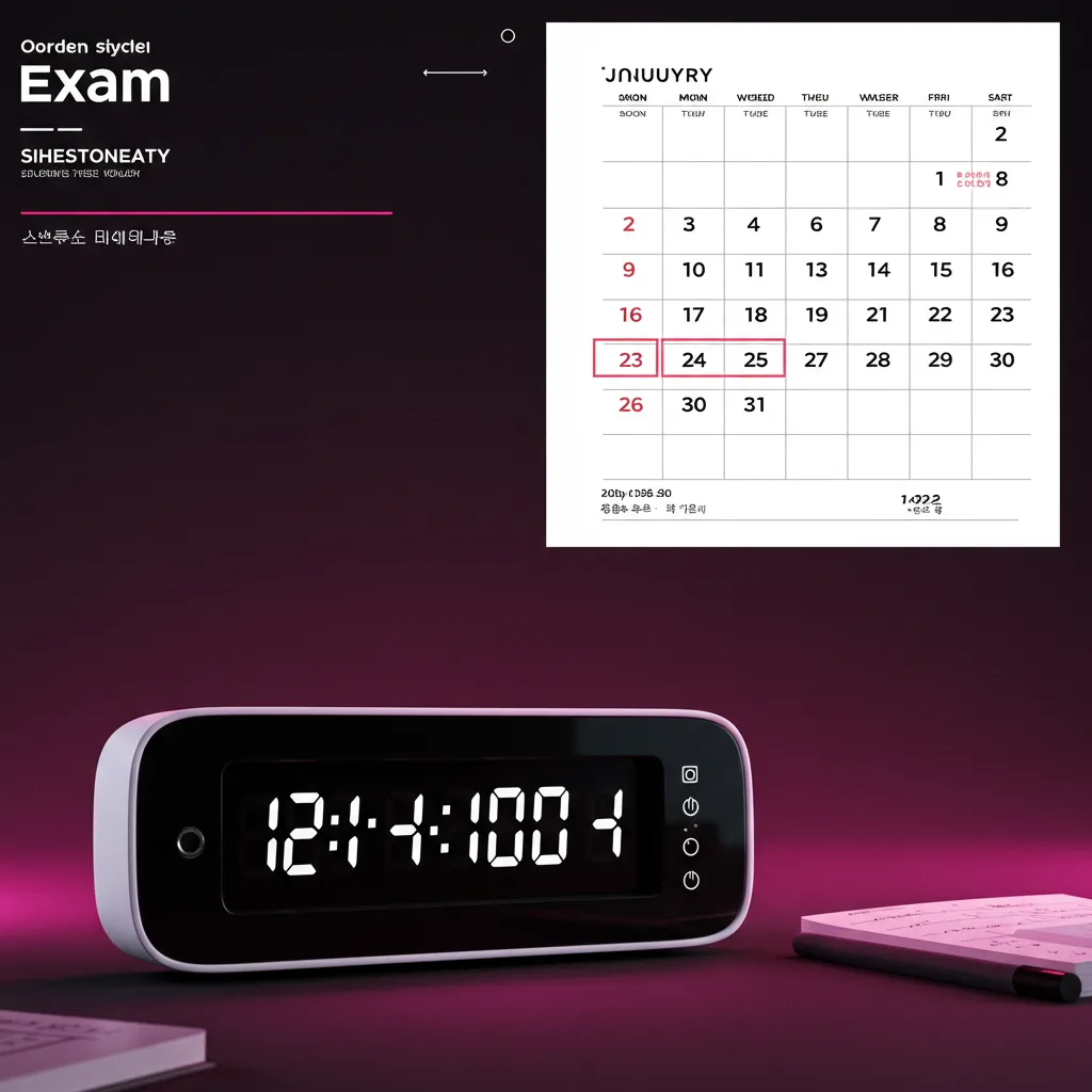 시험 일정 확인