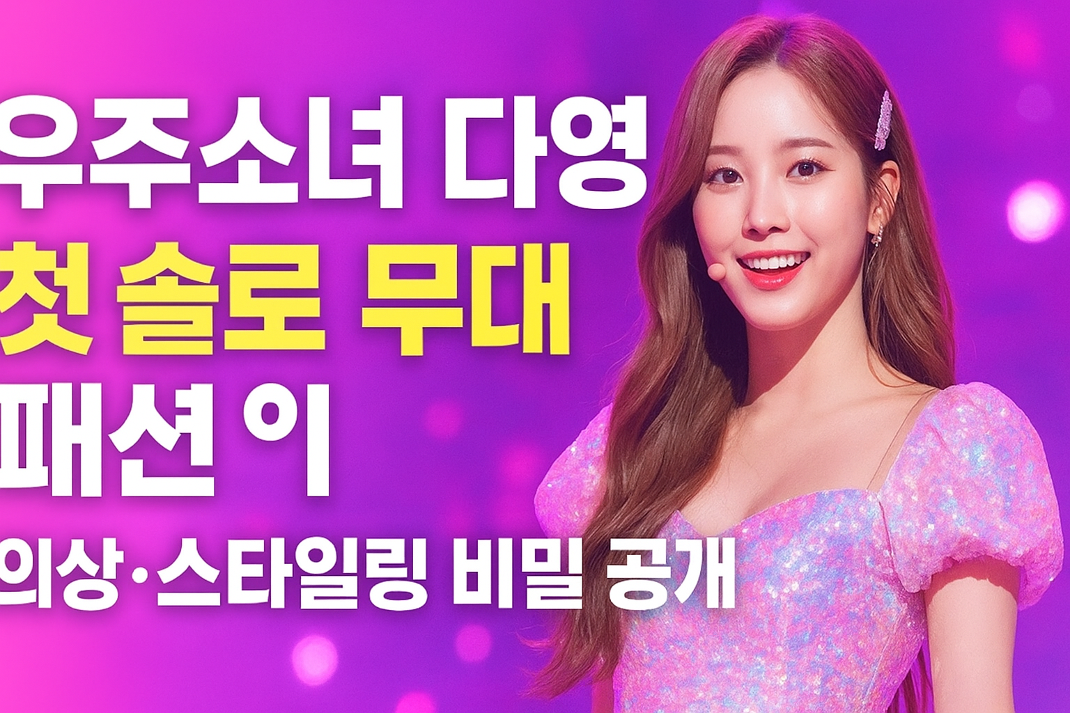 우주소녀 다영, 첫 솔로 무대 패션 완벽 분석! 의상·스타일링 비밀 공개