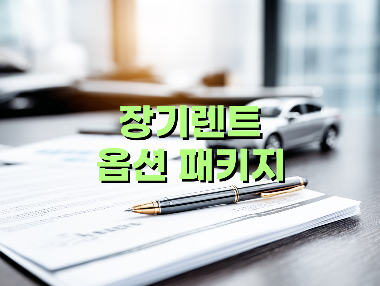 장기렌트 옵션 패키지 비용 효율 따지는 법