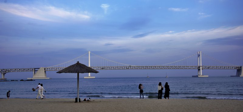 감성의 광안리 해수욕장