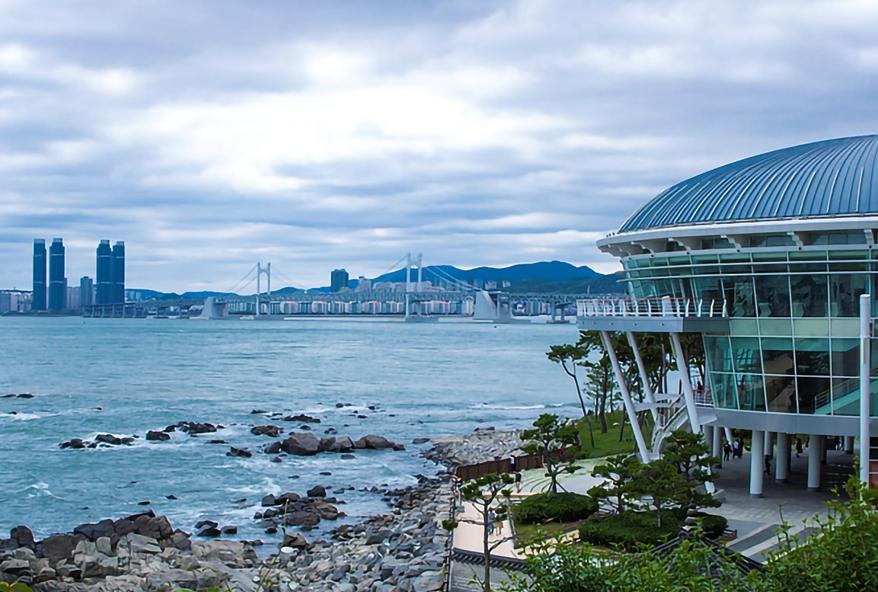 부산 동백섬 전망 사진
