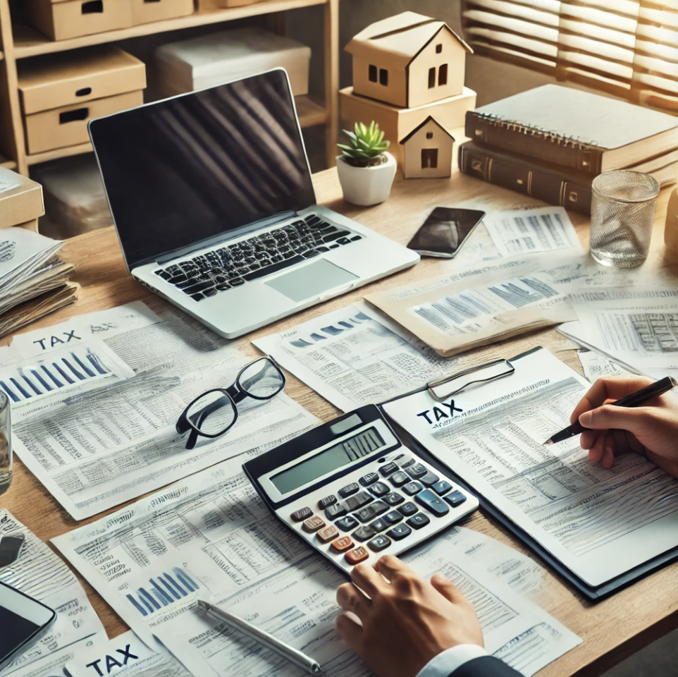 세무 전문가들의 작업 공간