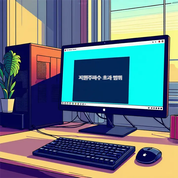 모니터 연결 시 주파수 범위 초과 메시지가 나타날 때 해결 방법